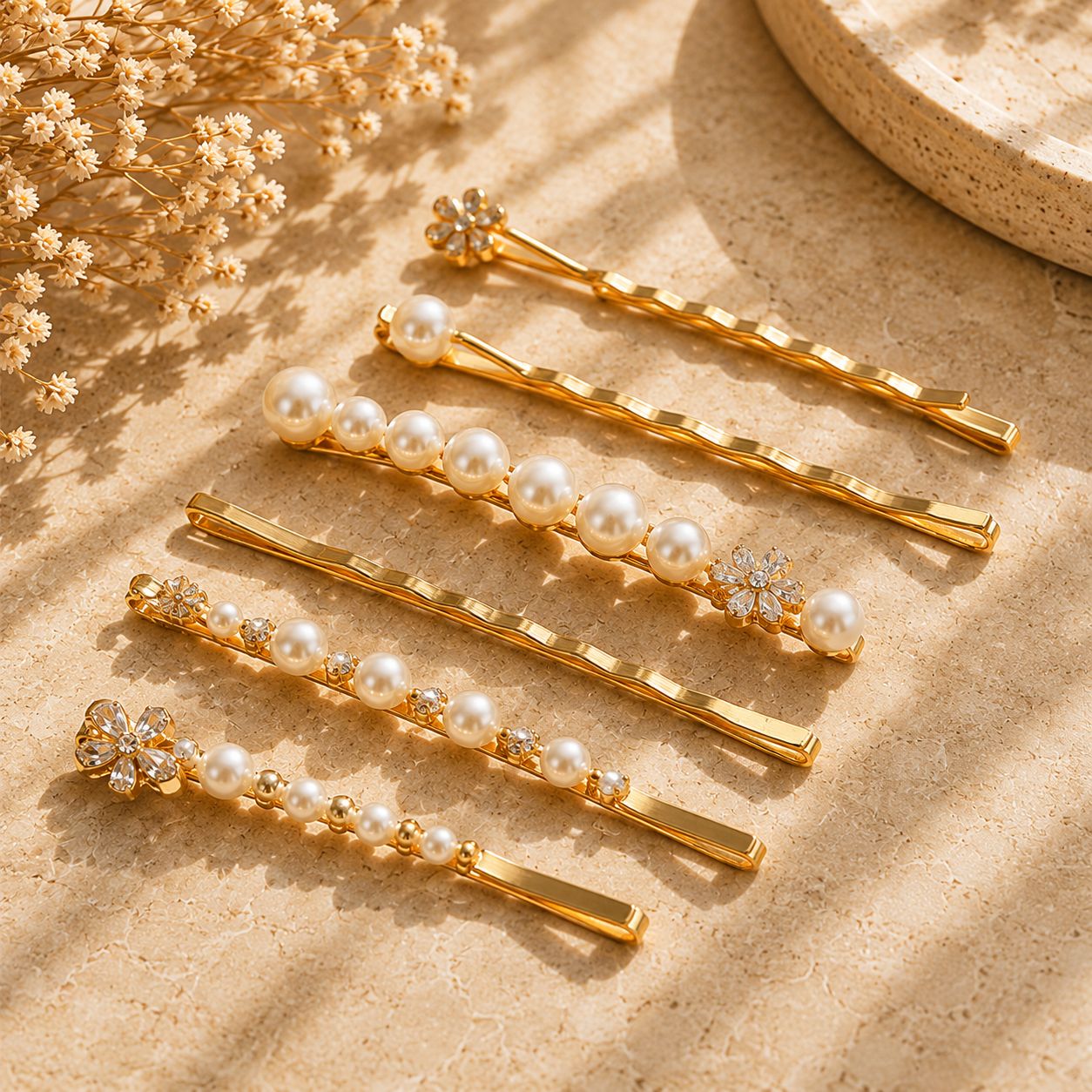 Pearl Flower Hair Pin